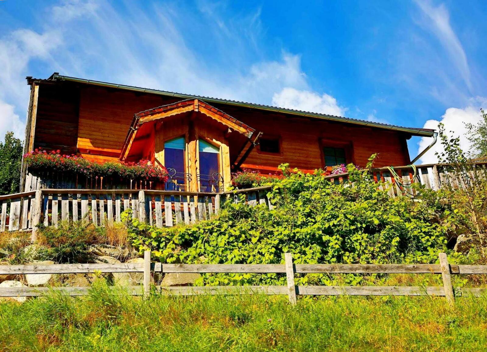 Panorama Ferienhaus Ematberg Mit Bergblick Und Sauna 니에데른실 외부 사진